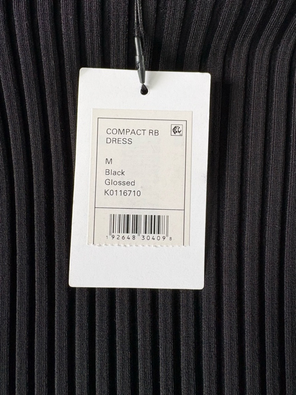 THEORY Compact Ribbed Midi Dress - Picture 10 of 11